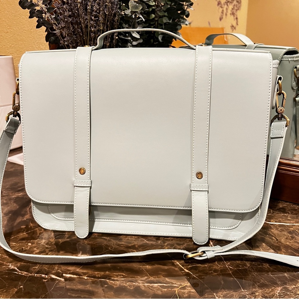 Ecosusi Light Blue Satchel Bag